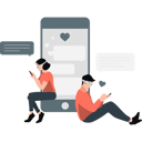 پیش‌نمایش فایل couple-dating-online-using-virtual-technology-13114096 از پک فناوری واقعیت افزوده و مجازی