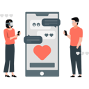 پیش‌نمایش فایل couple-dating-with-vr-technology-13114084 از پک فناوری واقعیت افزوده و مجازی