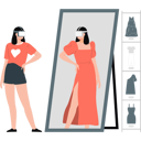 پیش‌نمایش فایل girl-changing-cloth-using-metaverse-technology-13114072 از پک فناوری واقعیت افزوده و مجازی