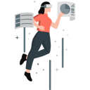 پیش‌نمایش فایل girl-seeing-data-analysis-using-vr-glasses-13114078 از پک فناوری واقعیت افزوده و مجازی