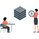 پیش‌نمایش فایل girl-holding-bitcoin-13114205 از پک فناوری بلاکچین