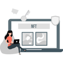 پیش‌نمایش فایل girl-talking-about-nft-technology-13114213 از پک فناوری بلاکچین