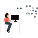 پیش‌نمایش فایل girl-working-on-problem-solving-13114195 از پک فناوری بلاکچین