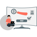 پیش‌نمایش فایل man-checking-on-dollar-blockchain-13114172 از پک فناوری بلاکچین