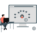 پیش‌نمایش فایل man-working-about-network-data-processing-13114203 از پک فناوری بلاکچین