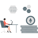 پیش‌نمایش فایل woman-checking-etherem-currency-13114219 از پک فناوری بلاکچین