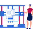 پیش‌نمایش فایل girl-showing-3d-printer-13057125 از پک صنعت چاپ