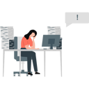 پیش‌نمایش فایل girl-feeling-workload-13569081 از پک فعالیت‌های تجاری