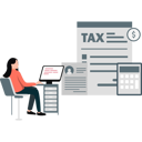 پیش‌نمایش فایل girl-playing-business-tax-online-13569110 از پک فعالیت‌های تجاری