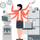 پیش‌نمایش فایل businesswoman-doing-multitasking-13569150 از پک فعالیت‌های تجاری