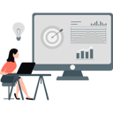 پیش‌نمایش فایل girl-looking-at-business-target-13569161 از پک فعالیت‌های تجاری