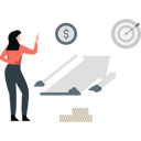 پیش‌نمایش فایل girl-showing-business-growth-graph-13569185 از پک فعالیت‌های تجاری