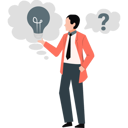 پیش‌نمایش فایل businessman-thinking-about-new-idea-13604664 از پک کسب و کار خلاق