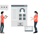 پیش‌نمایش فایل man-checking-business-profile-13604644 از پک کسب و کار خلاق