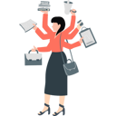 پیش‌نمایش فایل woman-doing-multi-tasking-13604876 از پک فریلنسری