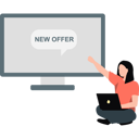 پیش‌نمایش فایل woman-pointing-new-shopping-offer-13604874 از پک فریلنسری