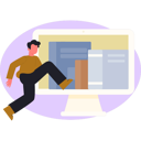 پیش‌نمایش فایل boy-running-toward-e-books-13698390 از پک کتاب الکترونیک