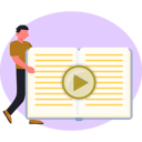 پیش‌نمایش فایل boy-watching-online-education-video-13698357 از پک کتاب الکترونیک