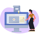 پیش‌نمایش فایل female-student-check-digital-library-13698381 از پک کتاب الکترونیک