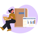 پیش‌نمایش فایل woman-online-learning-foreign-language-13698385 از پک کتاب الکترونیک