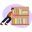 پیش‌نمایش فایل boy-search-books-from-library-13698291 از پک کتاب الکترونیک