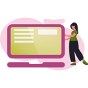 پیش‌نمایش فایل girl-holding-laptop-13685118 از پک رایانش