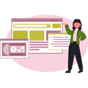 پیش‌نمایش فایل girl-presenting-web-processing-13685141 از پک رایانش