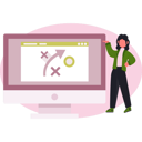 پیش‌نمایش فایل girl-showing-calculator-app-on-website-13685125 از پک رایانش
