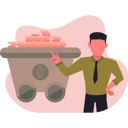 پیش‌نمایش فایل businessman-collecting-money-13685194 از پک ارز دیجیتال