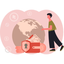 پیش‌نمایش فایل man-pointing-crypto-wallet-money-13685174 از پک ارز دیجیتال