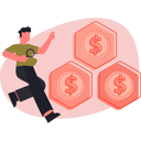 پیش‌نمایش فایل man-searching-on-dollar-coin-13685202 از پک ارز دیجیتال