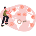 پیش‌نمایش فایل man-showing-global-crypto-currency-13685171 از پک ارز دیجیتال