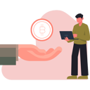 پیش‌نمایش فایل man-working-hand-bitcoin-13685190 از پک ارز دیجیتال