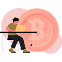 پیش‌نمایش فایل man-working-on-laptop-while-investing-money-13685176 از پک ارز دیجیتال