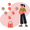 پیش‌نمایش فایل woman-holding-dollar-coin-13685185 از پک ارز دیجیتال