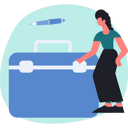 پیش‌نمایش فایل woman-pointing-laptop-bag-13749034 از پک سئو