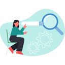 پیش‌نمایش فایل woman-pointing-search-bar-13749044 از پک سئو