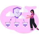 پیش‌نمایش فایل girl-showing-cloud-protection-networking-13748924 از پک موتور جستجو