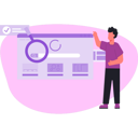 پیش‌نمایش فایل man-pointing-search-bar-13748952 از پک موتور جستجو
