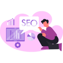 پیش‌نمایش فایل man-touching-seo-bubble-chat-13748955 از پک موتور جستجو