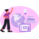 پیش‌نمایش فایل woman-pointing-global-ideas-13748936 از پک موتور جستجو