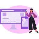 پیش‌نمایش فایل woman-searching-seo-website-13748944 از پک موتور جستجو