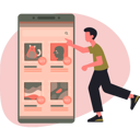 پیش‌نمایش فایل man-pointing-search-bar-13685251 از پک ارز دیجیتال