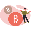 پیش‌نمایش فایل man-presenting-bitcoin-13685262 از پک ارز دیجیتال
