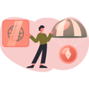 پیش‌نمایش فایل man-sending-crypto-coin-13685258 از پک ارز دیجیتال