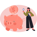 پیش‌نمایش فایل woman-finding-piggy-bank-money-13685239 از پک ارز دیجیتال