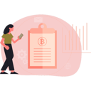 پیش‌نمایش فایل woman-looking-bitcoin-on-clipboard-13685217 از پک ارز دیجیتال