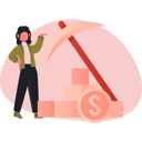 پیش‌نمایش فایل woman-mining-crypto-coin-13685225 از پک ارز دیجیتال