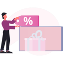 پیش‌نمایش فایل man-getting-gift-on-discount-13748839 از پک فروش و تخفیف‌های ویژه