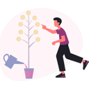 پیش‌نمایش فایل man-watering-dollar-tree-13748858 از پک فروش و تخفیف‌های ویژه